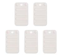 HINTRMENT Zeppe Livellanti per Mobili in Plastico Bianco 5 Pezzi | Funzione Antiscivolo e Bilanciamento, Adatte per Bagni e Hotel, Set da 5