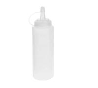 Hintyne Bottiglia da spremere in plastica da 400 ml Bottiglia per condimenti Trasparente Bottiglie per con Tappo Bottiglie da spremere per Salse