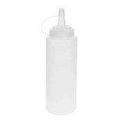 Hintyne Bottiglie da Spremere per Salse Bottiglia da Spremere in Plastica da 400 Ml Bottiglia per Condimenti Trasparente Bottiglie Percon Tappo