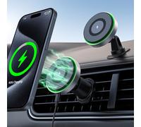 Hinyx Caricatore Wireless Auto Magnetico da, Compatible Con Mag-Safe auto Caricabatterie Senza Fili Supporto Telefono