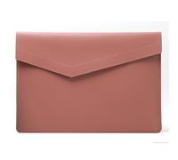 HinZann 13 14 Pollici Custodia PC Portatile per MacBook Air 13 M4/M3/M2/M1 2025-2018 / MacBook Pro 14 M4/M3/M2/M1 Pro/Max, 13 13.3 14 Pollici Borsa Porta Pc Leggera in Pelle - Rosa