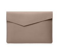 HinZann 13-14 Pollici Custodia PC Portatile per MacBook Air 13 M5/M4/M3/M2/M1 2026-2018 / MacBook Pro 14 M5/M4/M3/M2/M1 Pro/Max, 13 13,3 14 Pollici Borsa Porta Pc Leggera in Pelle - Marrone Chiaro