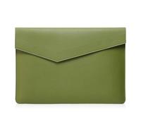 HinZann 15 16 Pollici Custodia PC Portatile per MacBook Air 15 M4/M3/M2 / MacBook Pro 16 M4/M3/M2/M1 Pro/Max, 15 15.6 16 Pollici Borsa Porta Pc Leggera in Pelle - Verde Chiaro