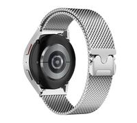 HinZann 20mm Cinturino per Samsung Galaxy Watch 7 6 5 4 40mm 44mm/Galaxy Watch FE 40mm, Acciaio Inossidabile, Magnetico Metallo Milanese Bracciale per Garmin Forerunner 165/165 Music - Titanio