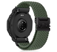 HinZann 22mm Cinturino per Amazfit Balance Ultra/3/2/Active Max, Verde | Elastico Nylon Intrecciato Cinturini di Ricambio, Cinturino Tessuto per Cheetah 2 Ultra/T-Rex 3 Pro 48mm/ Bip Max/6/5/5 Unity