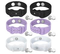 Hion 3 paia dai braccialetti per alleviare la cinetosi, da viaggio, per agopressione, per nausea mattutina, mal di mare, malattia automobilistica, nastro (Black+Purple+Tra)