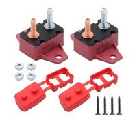 HIOPOIUYT 10amp Interruttori Circuiti Resettabili Automatici con Coperture in Gomma Impermeabili A 6-28 V Breaker Resettabile Marino Automobilistico