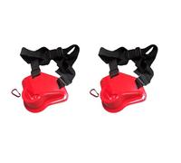 HIOPOIUYT 2Pcs Confortevole Pesca Combattimento Cintura Cintura Regolabile Rod Holder Vita Per Acqua Salata/Acqua Dolce Cintura Rod Holder, Rosso, Taglia unica