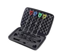 HIOPOIUYT 4Pcs Morsi Indicatori di Allarme Sensibile Pesca Morsi Indicatori LED Illuminato Scambisti Pesca Set Attrezzature Rod