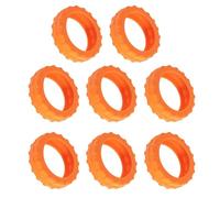 HIOPOIUYT 8 coperture riutilizzabili per ruote per bagagli, in silicone, antigraffio, adatte alla maggior parte dei bagagli, per la riduzione del rumore, D, One Size