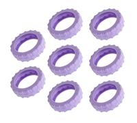 HIOPOIUYT 8 coperture riutilizzabili per ruote per bagagli, in silicone, antigraffio, adatte alla maggior parte dei bagagli, per la riduzione del rumore, C, One Size