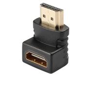 HIOPOIUYT Accoppiatore angolare maschio femmina compatibile con HDTV, compatibilità flessibile e ampia con adattatore ad angolo da maschio a femmina 1.4 2.0