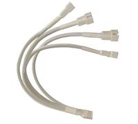 HIOPOIUYT Adattatore della Ventola da 1 A 4 Cavo Splitter per I Sistemi Raffreddamento per PC Supportano I Controlli velocità E Sovraccaricano Protezione delle Protezioni Porta Expander
