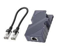 HIOPOIUYT Adattatore Ethernet ad alta velocità per reti via cavo paraboliche Connessione di conversione Supporta velocità dati 10/100/1000Mb/s