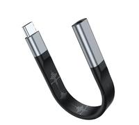 HIOPOIUYT Aggiorna USB C a 3,5 mm Adattatore per cuffie dal design robusto USB C a connettore per cuffie da 3,5 mm migliora il suono unisex accessorio audio