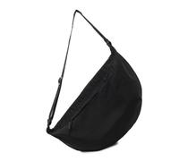 HIOPOIUYT Borsa a mezzaluna piccola borsa a tracolla a forma di mezza luna multi tasca fionda Hoboe Borse Slouchy Dumpling Bags Crossbody con forma di mezza luna, Nero , One Size