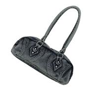 HIOPOIUYT Borsa a tracolla alla moda con chiusura a cerniera pratica borse da sera borsa casual borsa ascella borsa per opzione di trasporto borsa quotidiana casual, Blu, One Size