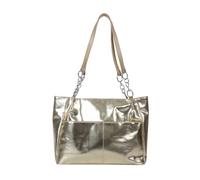 HIOPOIUYT Borsa a tracolla alla moda di grande capacità per ragazza donna versatile borsa per la spesa impermeabile borsa tinta unita, Oro