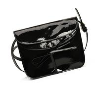HIOPOIUYT Borsa a tracolla Bowknot Borse a tracolla in pelle morbida con cinghie regolabili Piccola borsa Hoboes per donne ragazze piccole borse a tracolla, Nero , One Size