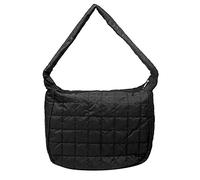 HIOPOIUYT Borsa a tracolla casual di grande capacità in cotone spaziale borsa ascellare borsa tote bag all-match per compleanni borsa da festa per le donne, Nero