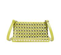 HIOPOIUYT Borsa a tracolla da donna in pelle alla moda pochette borsa a tracolla con tracolla da donna punk rivetti borsa pochette da sera da donna, Verde, One Size