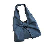 HIOPOIUYT Borsa a tracolla di ispirazione giapponese di grande capacità jeans borse ascellari borsa casual borsa a tracolla borsa per varie occasioni elegante jeans borsa da lavoro, Blu, One Size