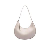 HIOPOIUYT Borsa a tracolla in pelle PU per donna elegante borsa ascellare tinta unita borsa ascella shopping borsa alla moda donna moda ascella borsa in pelle tinta unita, grigio, One Size
