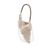 HIOPOIUYT Borsa a tracolla intrecciata a mano per le donne Borsa a tracolla alla moda Borsa elegante Maniglia superiore Incontri Conchiglie Donna Crossbody Moda Spalla Elegante Borsa a mano Conchiglie