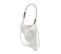 HIOPOIUYT Borsa a tracolla intrecciata a mano per le donne Borsa a tracolla alla moda Borsa elegante Maniglia superiore Incontri Conchiglie Donna Crossbody Moda Spalla Elegante Borsa a mano Conchiglie
