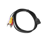 HIOPOIUYT Cavo adattatore flessibile da USB a 3RCA AV da 150 cm per HDTV, PC e sistemi di intrattenimento domestico