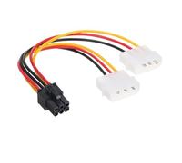 HIOPOIUYT Cavo di alimentazione Doppio 4Pin A 6Pin Connettori Per PCIe Scheda Grafica Sostituzione Per Accessori Scheda Video Cavo di Alimentazione GPU