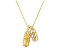 HIOPOIUYT Collana con ciondolo portafortuna regolabile, in lega, alla moda, alla moda, adatta per le donne, ciondolo tradizionale cinese