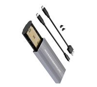 HIOPOIUYT Contesto della Custodia in Alluminio per Azionamenti A Doppio Protocolli USB C 3.2 Speed Rapido Installazione Insolves Disco Solido Scatola Rapida USB C Solid Disk Disco