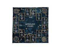 HIOPOIUYT Divinazioni Tovaglia Costellazioni Astrologia Tarocchi Carta Tovaglia Altari Panno Divinazioni Gioco Da Tavolo Accessorio Altari Tarocchi Panno di Carta