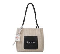 HIOPOIUYT Elegante borsa a tracolla intrecciata a mano elegante e funzionale moderna borsa tessuta di grande capacità Trend Borsa tessuta a mano Borsa a tracolla tessuta di grande capacità Accessorio