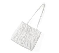 HIOPOIUYT Elegante borsa ascella per le donne borsa a tracolla di grande capacità borsa a pieghe shopping semplice ascella pendolarismo donna spalla grande capacità ascella borsa pieghettata semplice