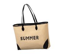HIOPOIUYT Grande borsa da spiaggia in tessuto con design ricamato, borsa da vacanza con manico superiore, borsa a tracolla per nuoto, viaggi, palestra, spiaggia ricamata, Nero , One Size