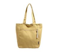 HIOPOIUYT Hoboes Borse Per Le Donne Borse A Tracolla Alla Moda Borse Borsa Slouchy Toted Moda Pendolarismo Borsa Da Lavoro Regali di Compleanno Borsa Toted di Tela Per Le Donne, Giallo, One Size