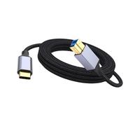 HIOPOIUYT Intrecciato Intrecciato USB B per Tipo C Office Cavo Uso per Stazioni Docking Stazioni Scanners Scanners Hard Drives Dati da USB C A B Cavo