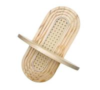 HIOPOIUYT Mensola da parete in legno naturale in rattan, fatta a mano, supporto per piante galleggianti, espositore per decorazioni domestiche, soggiorno, camera da letto, vivaio, mensola decorativa
