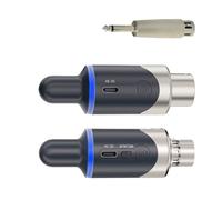 HIOPOIUYT Microfono palmare al convertitore adattatore convertitore microfono trasmettitore automatico per condensatore ricevitore trasmettitore microfono portatile