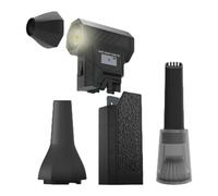 HIOPOIUYT Piccola Ventola Portatile Portatile 8000Mah Air Blower 138000 Giri/Minus Ricaricabile Regolabile con Luce A LED per Viaggiatore Regolabile A Casa Viaggio