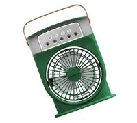 HIOPOIUYT Piccolo ventilatore portatile per aria condizionata, ricaricabile, da tavolo, 3 velocità, tavolo pratico per uso personale, umidificatore portatile ricaricabile