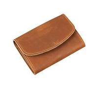 HIOPOIUYT Portafogli da donna piccoli e compatti in pelle ecologica in poliuretano, pochette porta carte da donna, borsa per soldi, pochette, portafogli da donna, Marrone, Bellezza di massa