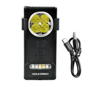HIOPOIUYT Potenti Torce da Campeggio con più modalità Flashlight A Clip LED Texture in Lega Alluminio per Le Emergenze Situazioni Ricaricabili Torcia Ricaricabile