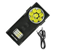 HIOPOIUYT Potenti Torce da Campeggio con più modalità Flashlight A Clip LED Texture in Lega Alluminio per Le Emergenze Situazioni Ricaricabili Torcia Ricaricabile