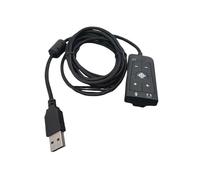 HIOPOIUYT Scheda audio stereo esterna USB a jack microfono per cuffie da 3,5 mm per cuffie Cloud2 7.1 adattatori audio stereo