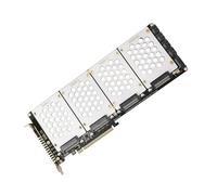 HIOPOIUYT SFF8639 NVMe Solid Disk 4 Slot per scheda di espansione PCIe X16 Supporto PCIe4.0 e PCIe3.0 per gli appassionati di PC