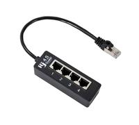 HIOPOIUYT Splitter di rete Ethernet del potenziatore di Ethernet dell'adattatore 4Port di estensione della rete per l'integrazione dei dispositivi