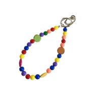 HIOPOIUYT Supporto per cassa del telefono con perline unisex Elegante tracolla tracolla cinturino per telefono generale cinturino per telefono in rilievo cinturino per cassa del telefono per catena